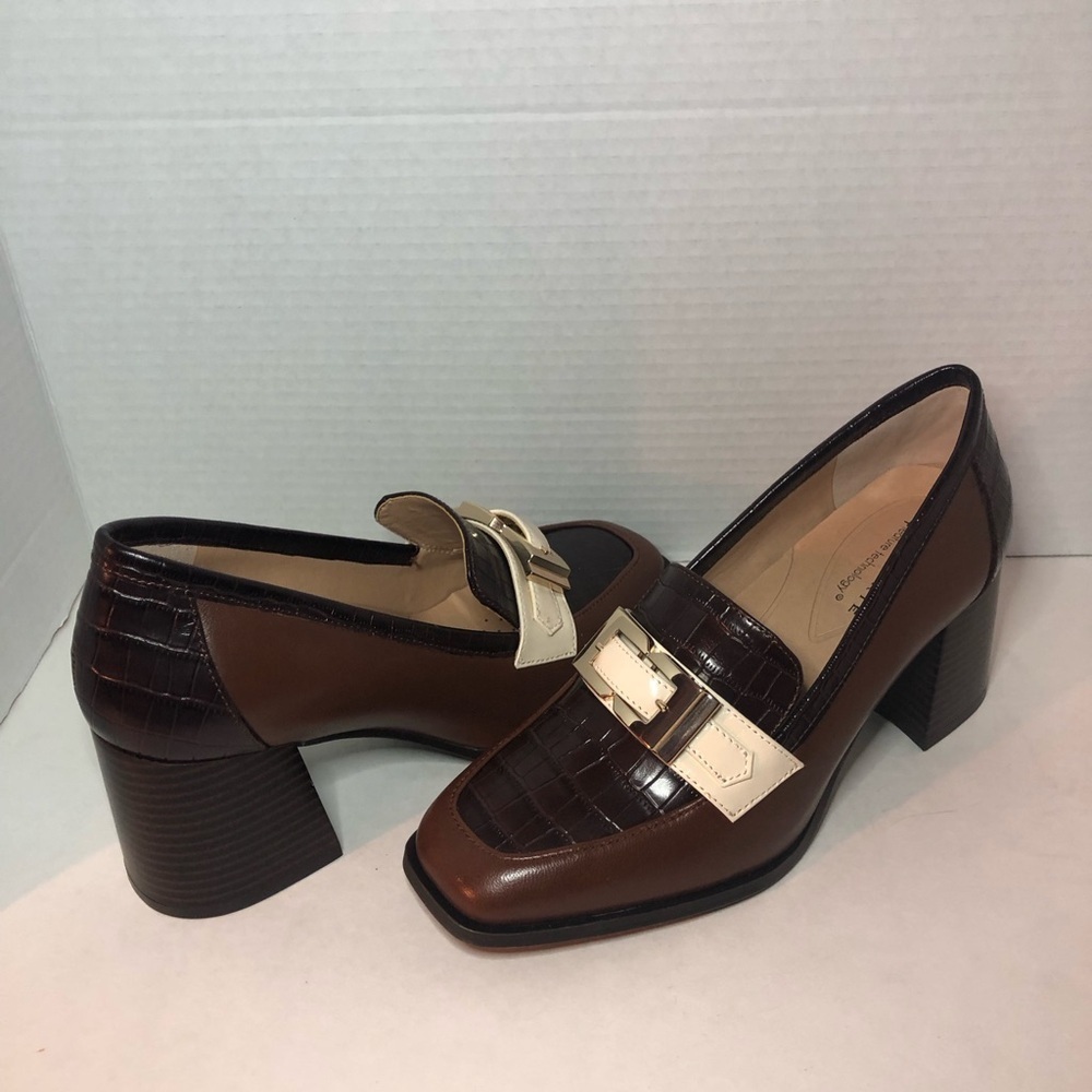 Alex Marie Elegant Brown and Cream Women's Loafers NEW size 6.5 - Picture 15 of 16
